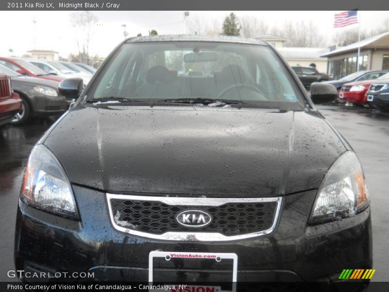 Midnight Black / Gray 2011 Kia Rio LX