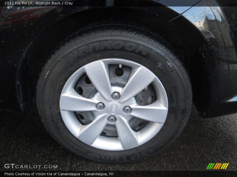 Midnight Black / Gray 2011 Kia Rio LX