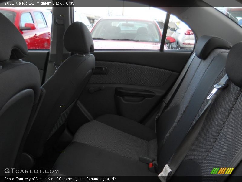 Midnight Black / Gray 2011 Kia Rio LX