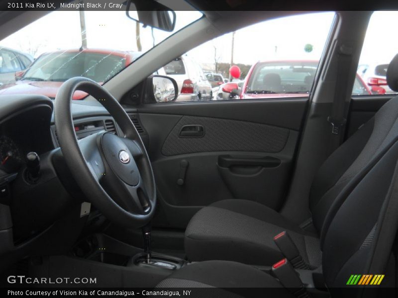 Midnight Black / Gray 2011 Kia Rio LX