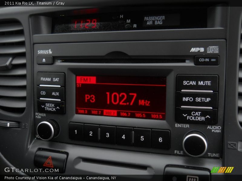 Titanium / Gray 2011 Kia Rio LX