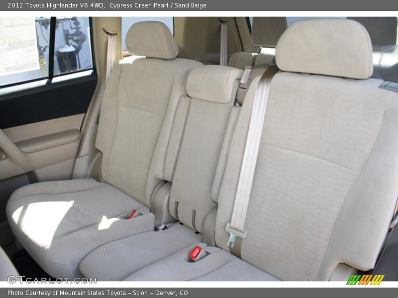 Cypress Green Pearl / Sand Beige 2012 Toyota Highlander V6 4WD