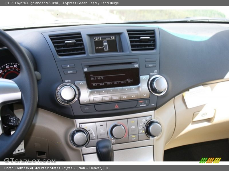 Cypress Green Pearl / Sand Beige 2012 Toyota Highlander V6 4WD