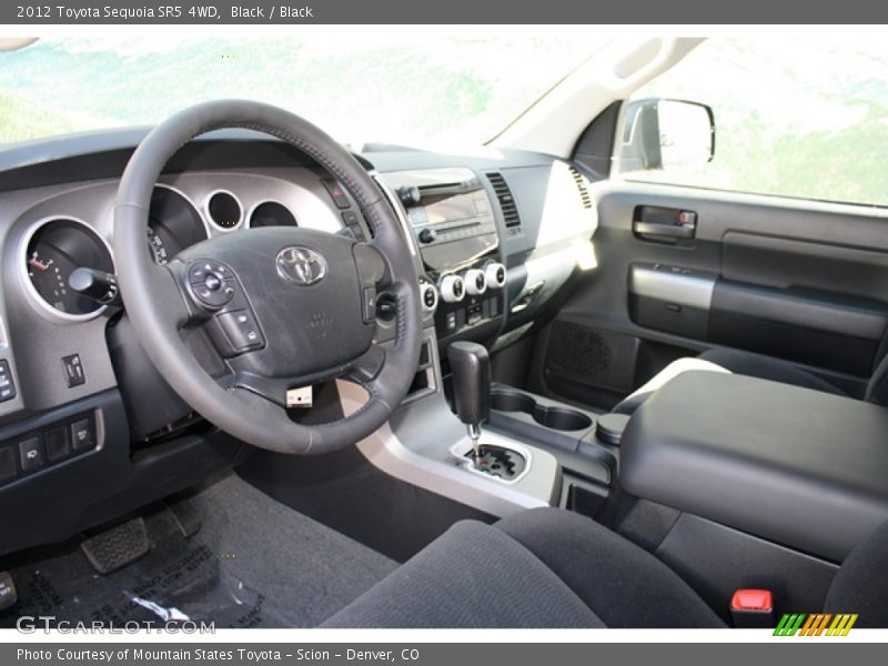 Black / Black 2012 Toyota Sequoia SR5 4WD