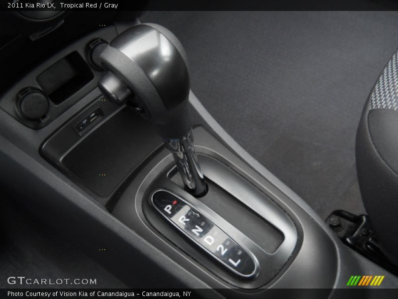 Tropical Red / Gray 2011 Kia Rio LX