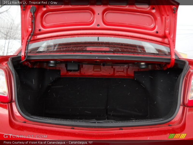 Tropical Red / Gray 2011 Kia Rio LX