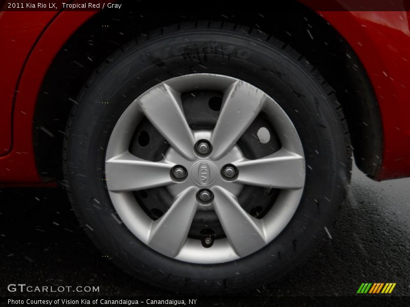 Tropical Red / Gray 2011 Kia Rio LX