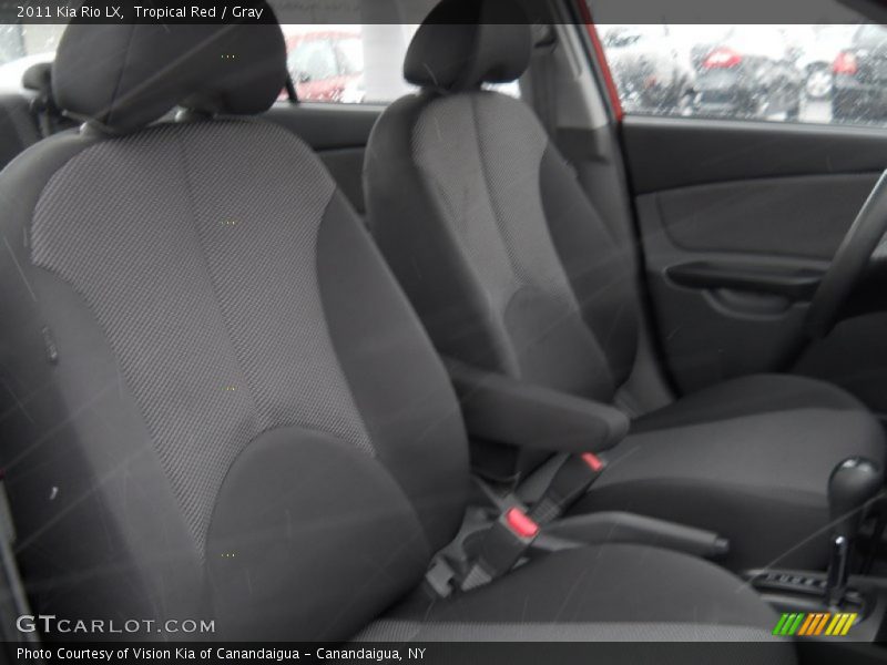 Tropical Red / Gray 2011 Kia Rio LX