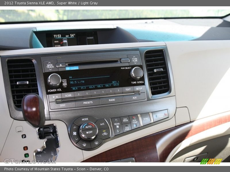 Super White / Light Gray 2012 Toyota Sienna XLE AWD