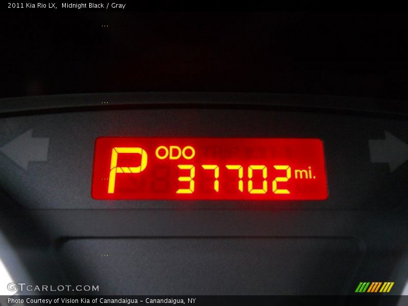 Midnight Black / Gray 2011 Kia Rio LX