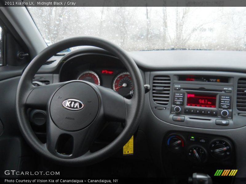 Midnight Black / Gray 2011 Kia Rio LX