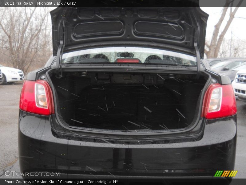 Midnight Black / Gray 2011 Kia Rio LX