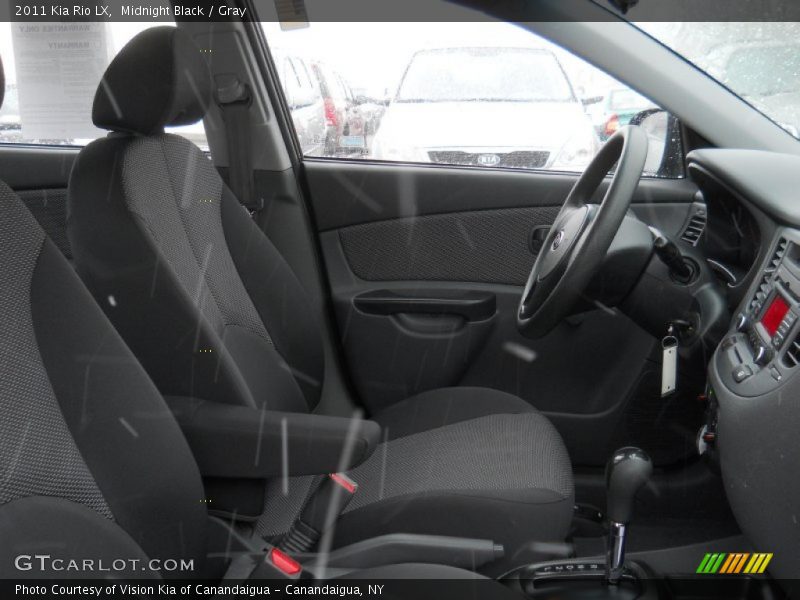 Midnight Black / Gray 2011 Kia Rio LX