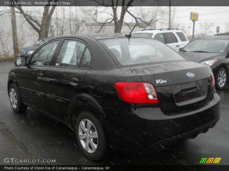 Midnight Black / Gray 2011 Kia Rio LX