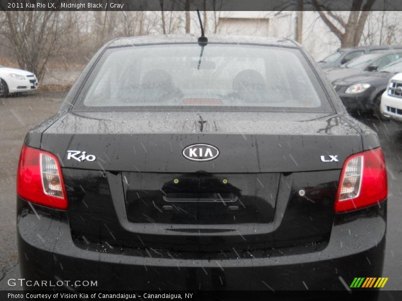 Midnight Black / Gray 2011 Kia Rio LX