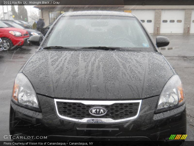 Midnight Black / Gray 2011 Kia Rio LX