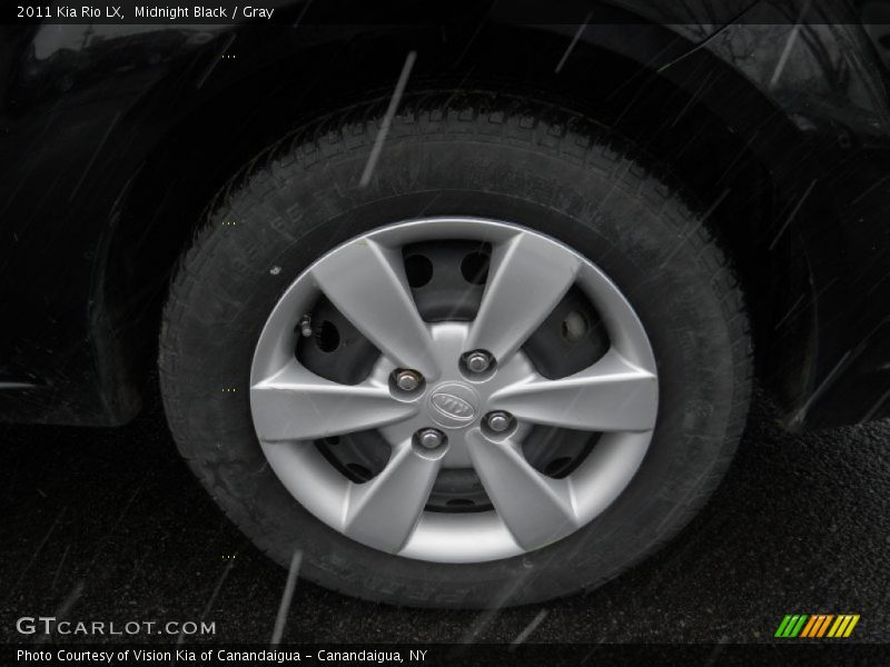 Midnight Black / Gray 2011 Kia Rio LX