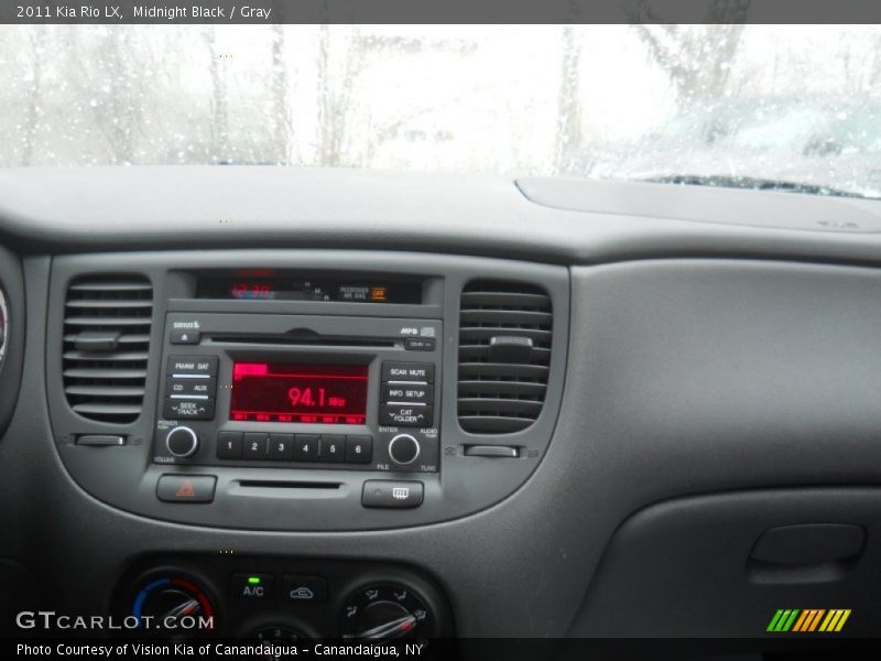 Midnight Black / Gray 2011 Kia Rio LX