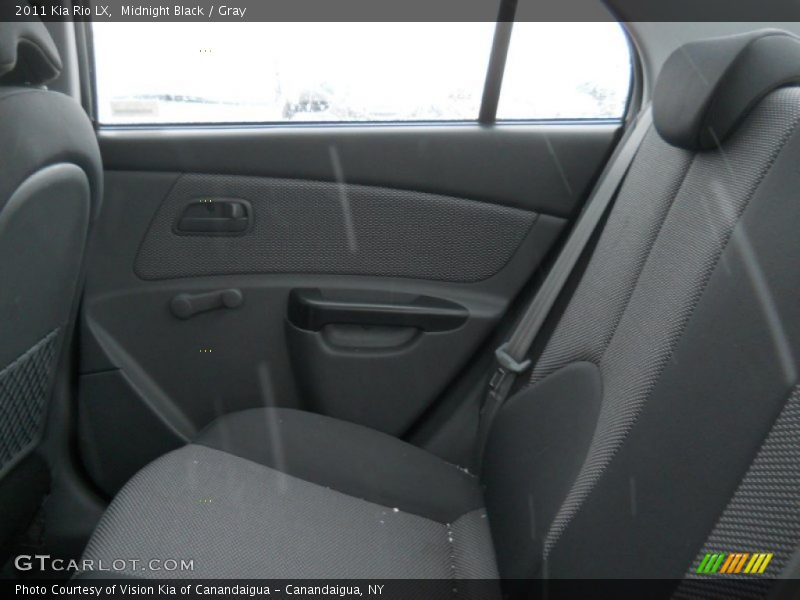 Midnight Black / Gray 2011 Kia Rio LX