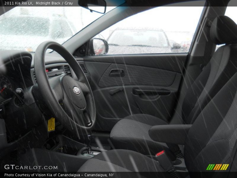 Midnight Black / Gray 2011 Kia Rio LX
