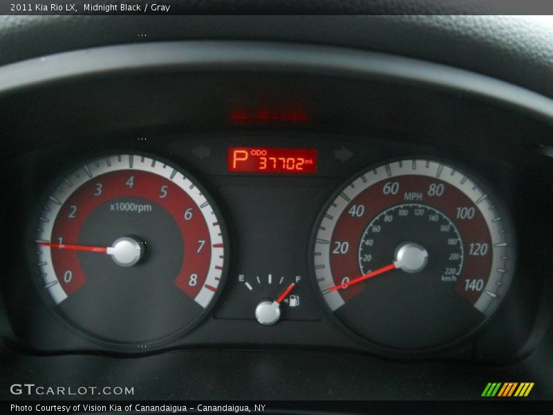 Midnight Black / Gray 2011 Kia Rio LX