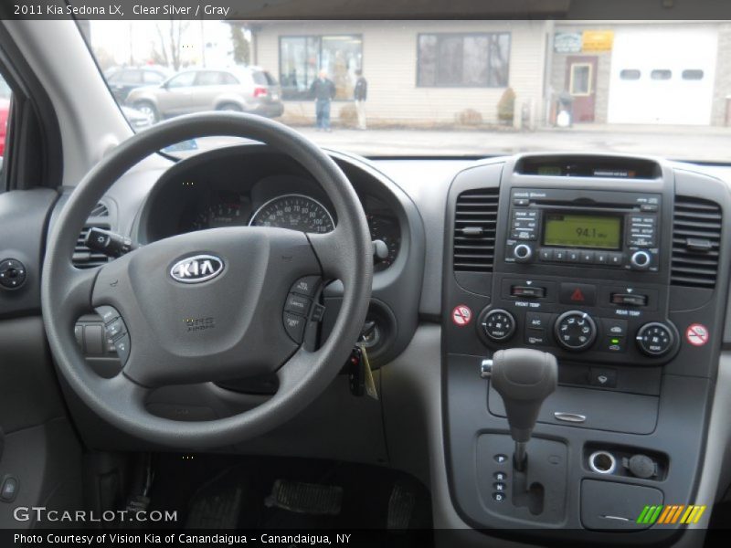 Clear Silver / Gray 2011 Kia Sedona LX