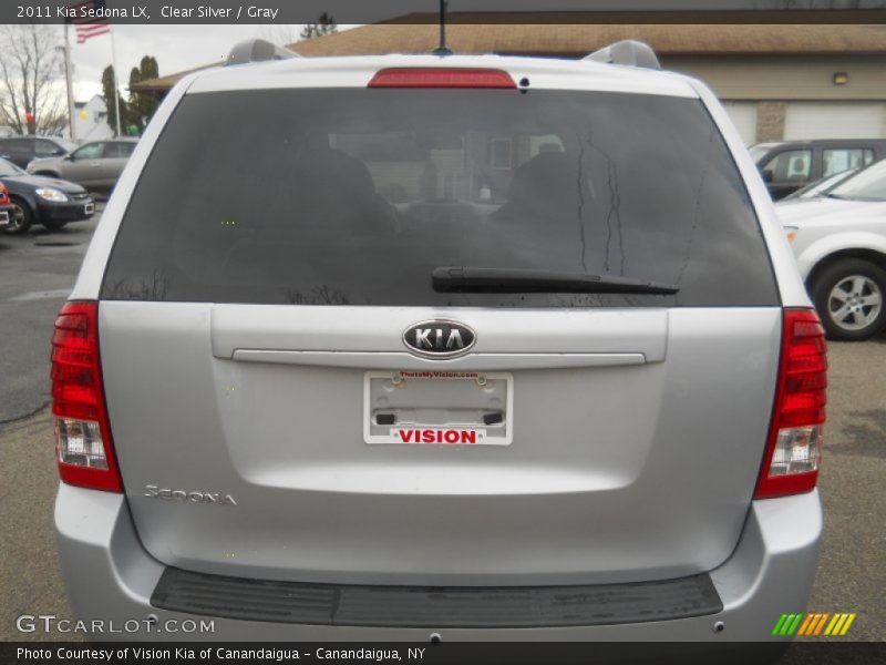 Clear Silver / Gray 2011 Kia Sedona LX
