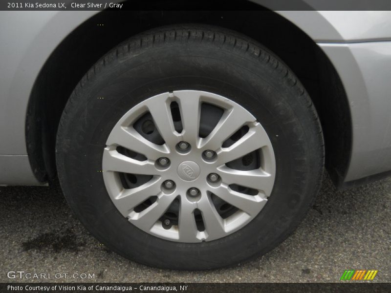 Clear Silver / Gray 2011 Kia Sedona LX