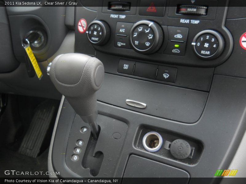 Clear Silver / Gray 2011 Kia Sedona LX