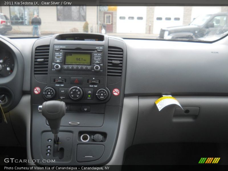 Clear Silver / Gray 2011 Kia Sedona LX