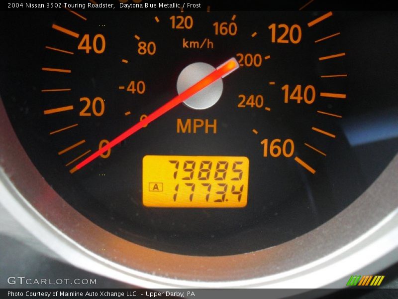 Daytona Blue Metallic / Frost 2004 Nissan 350Z Touring Roadster