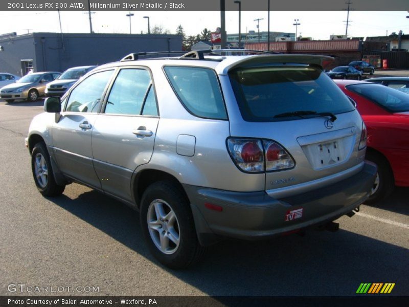 Millennium Silver Metallic / Black 2001 Lexus RX 300 AWD