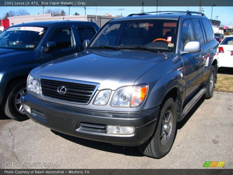 Blue Vapor Metallic / Gray 2001 Lexus LX 470