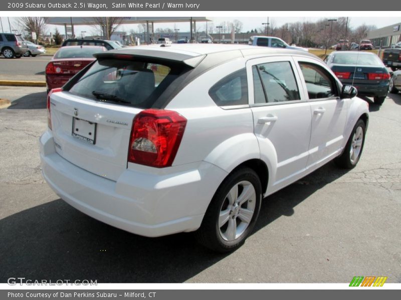 Satin White Pearl / Warm Ivory 2009 Subaru Outback 2.5i Wagon