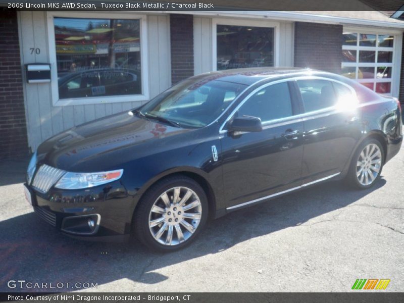 Tuxedo Black Metallic / Charcoal Black 2009 Lincoln MKS AWD Sedan