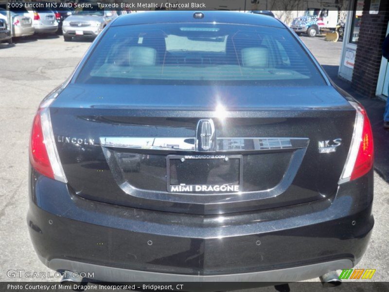 Tuxedo Black Metallic / Charcoal Black 2009 Lincoln MKS AWD Sedan