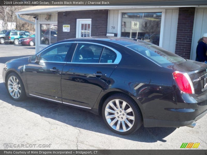 Tuxedo Black Metallic / Charcoal Black 2009 Lincoln MKS AWD Sedan