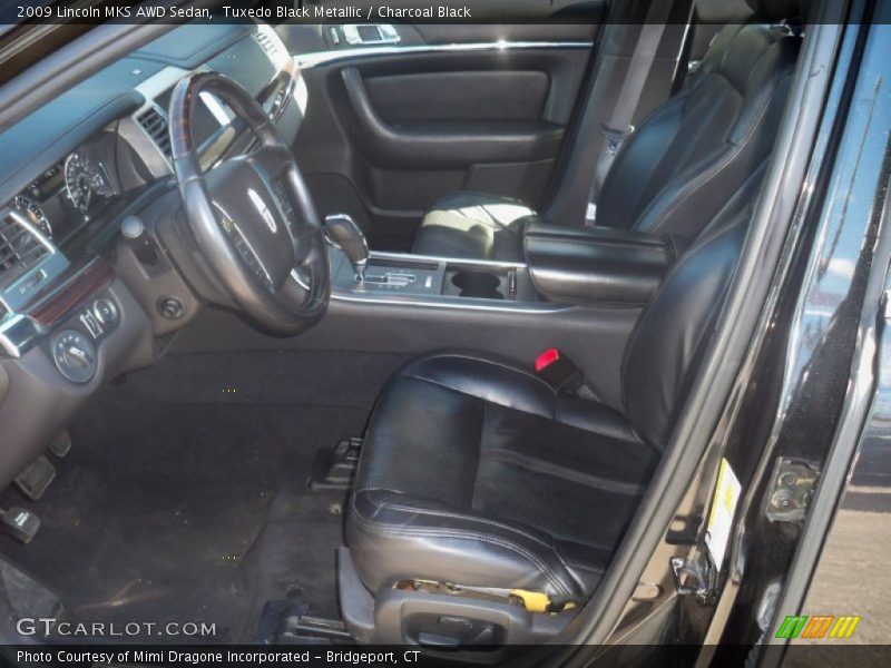 Tuxedo Black Metallic / Charcoal Black 2009 Lincoln MKS AWD Sedan