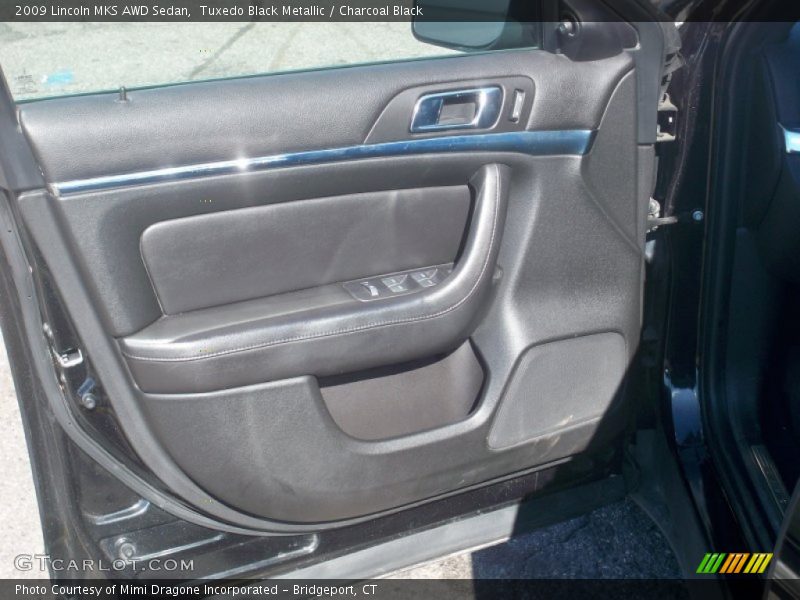 Tuxedo Black Metallic / Charcoal Black 2009 Lincoln MKS AWD Sedan