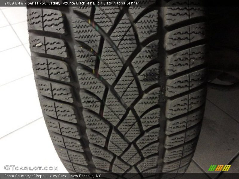 Azurite Black Metallic / Black Nappa Leather 2009 BMW 7 Series 750i Sedan