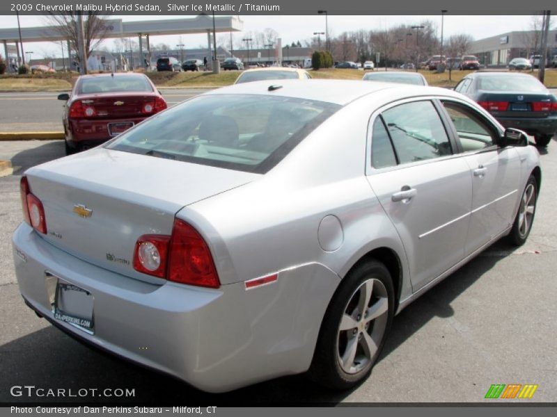 Silver Ice Metallic / Titanium 2009 Chevrolet Malibu Hybrid Sedan