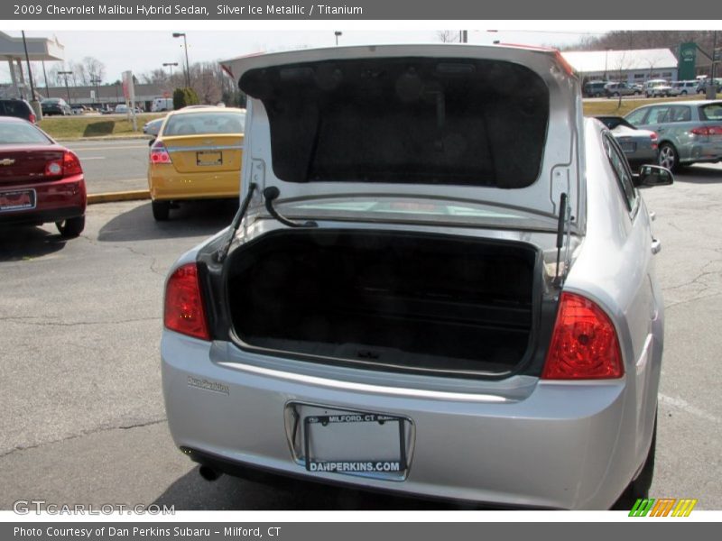 Silver Ice Metallic / Titanium 2009 Chevrolet Malibu Hybrid Sedan