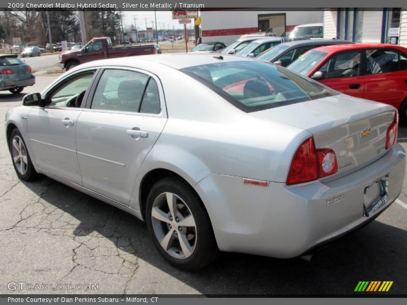 Silver Ice Metallic / Titanium 2009 Chevrolet Malibu Hybrid Sedan