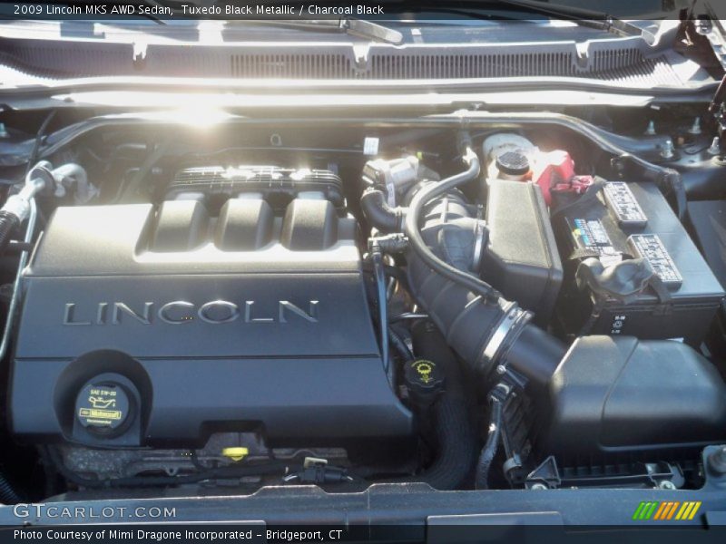 Tuxedo Black Metallic / Charcoal Black 2009 Lincoln MKS AWD Sedan