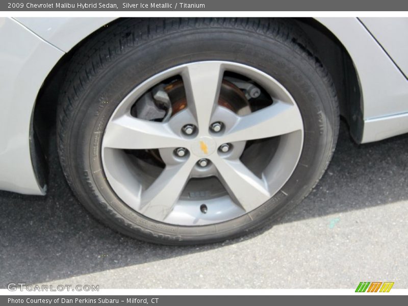 Silver Ice Metallic / Titanium 2009 Chevrolet Malibu Hybrid Sedan