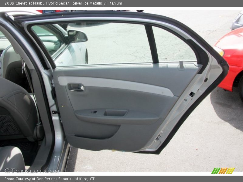 Silver Ice Metallic / Titanium 2009 Chevrolet Malibu Hybrid Sedan