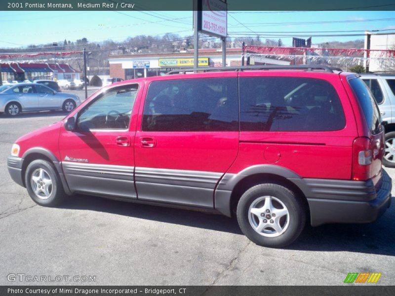 Medium Red / Gray 2001 Pontiac Montana