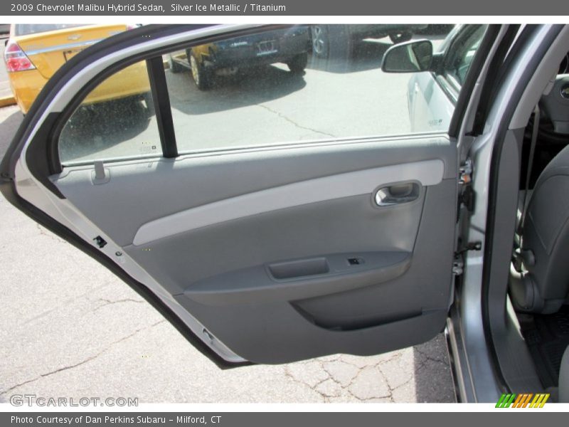 Silver Ice Metallic / Titanium 2009 Chevrolet Malibu Hybrid Sedan
