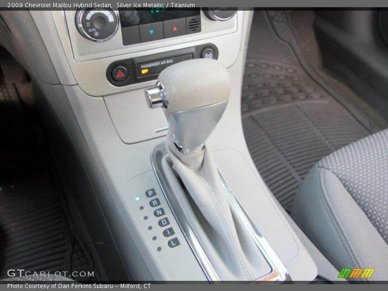 Silver Ice Metallic / Titanium 2009 Chevrolet Malibu Hybrid Sedan