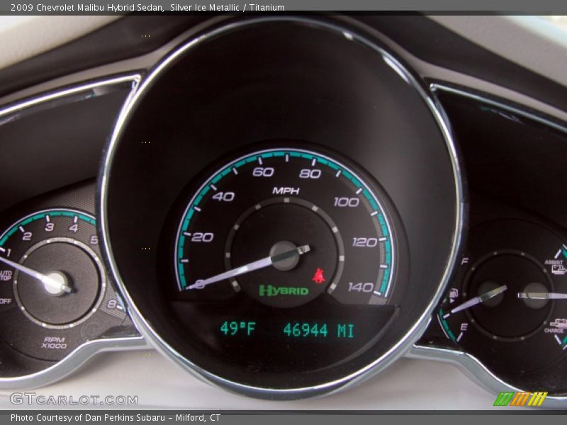 Silver Ice Metallic / Titanium 2009 Chevrolet Malibu Hybrid Sedan